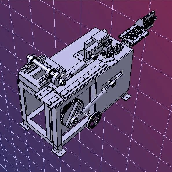 【工程机械】钢丝折弯机3D数模图纸 stp格式