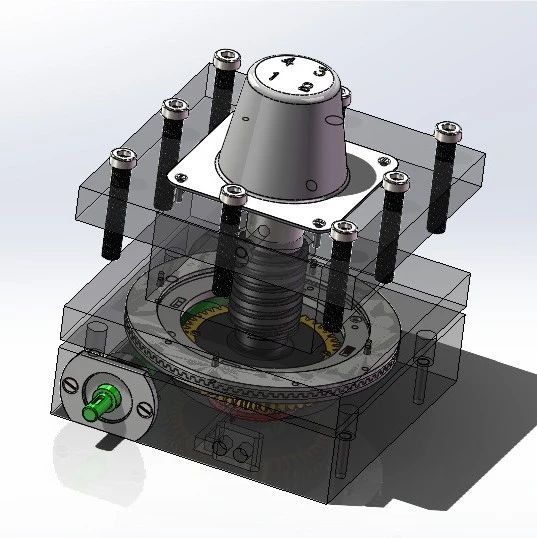 【工程机械】车床电动四方刀架3D数模图纸 Solidworks14设计