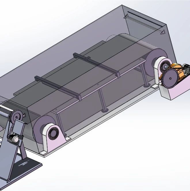 【工程机械】布匹检测装置（坏点检测）3D数模图纸 Solidworks17设计