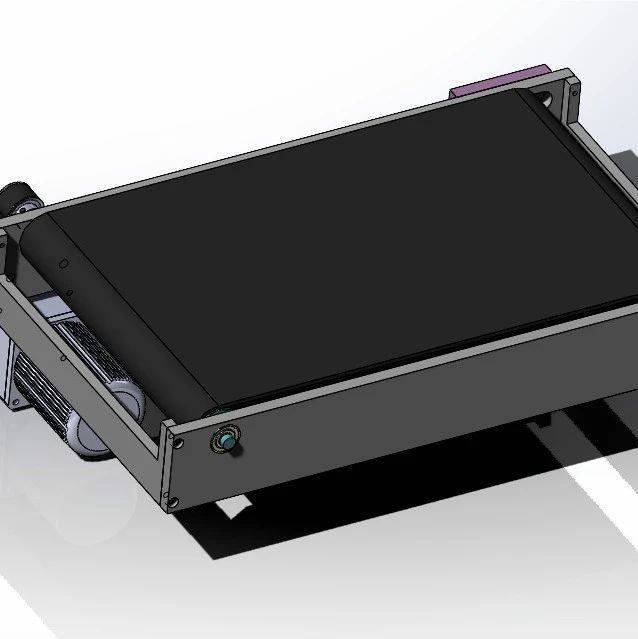 【非标数模】小机构-长500宽300皮带线3D数模图纸 Solidworks设计