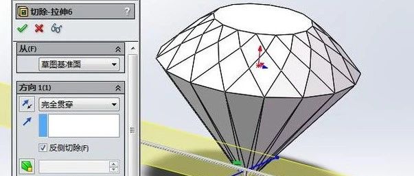 SolidWorks经典建模实例之钻石