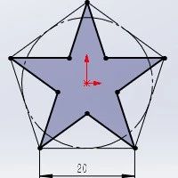 SolidWorks如何绘制五角星