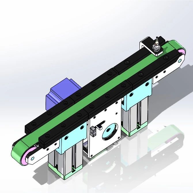 【非标数模】小机构-小型输送带输送轴承图纸3D数模图纸 Solidworks设计