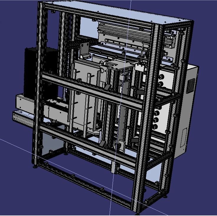 【工程机械】自动托盘堆垛机设备3D模型图纸 STEP格式