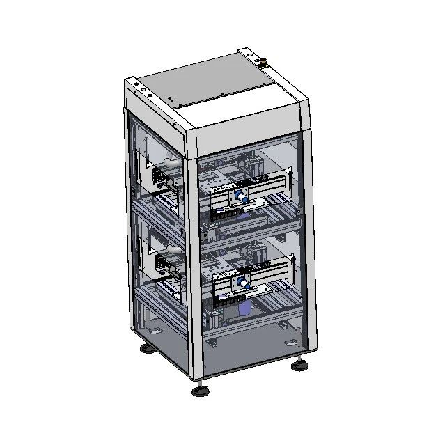 【工程机械】90°输送线转角机3D数模图纸 Solidworks设计 附STEP