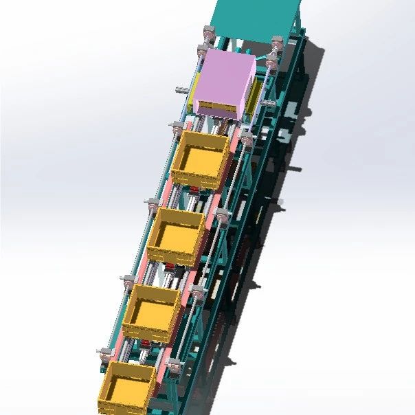 【工程机械】步进送料定位机构3D数模图纸 Solidworks设计 附STEP