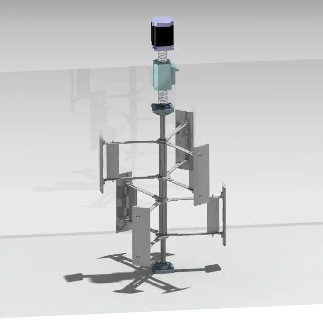 【工程机械】垂直轴风力发电机结构3D数模图纸 Catia设计