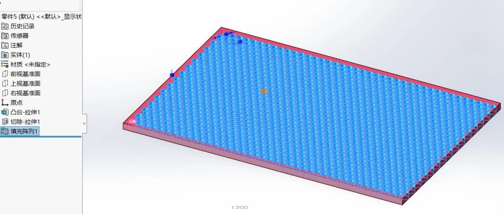 利用SOLIDWORKS“几何体阵列”，加快建模速度