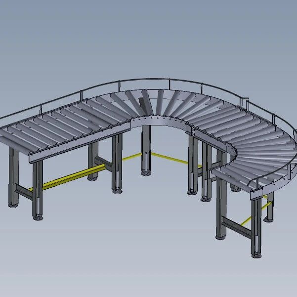 【工程机械】弧形传动带3D数模图纸 Solidworks设计