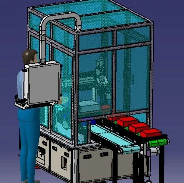 【非标数模】OCV检测分选机3D数模图纸 catia设计