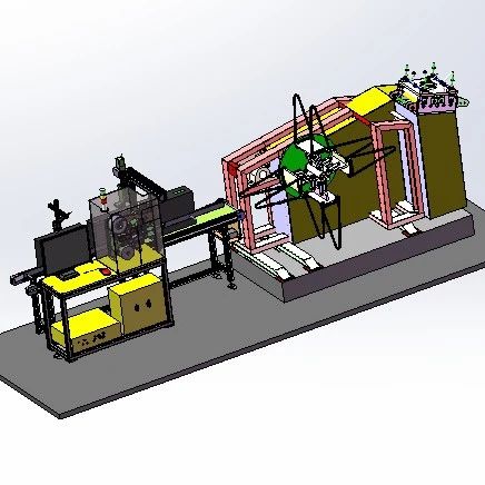 【非标数模】电脑主机外壳自动加工生产线3D数模图纸 Solidworks18设计