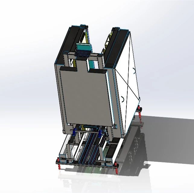 【工程机械】双向堆垛机3D模型图纸 Solidworks设计