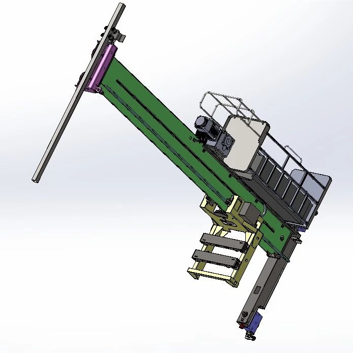 【工程机械】立体仓库堆垛机3D模型图纸 Solidworks设计