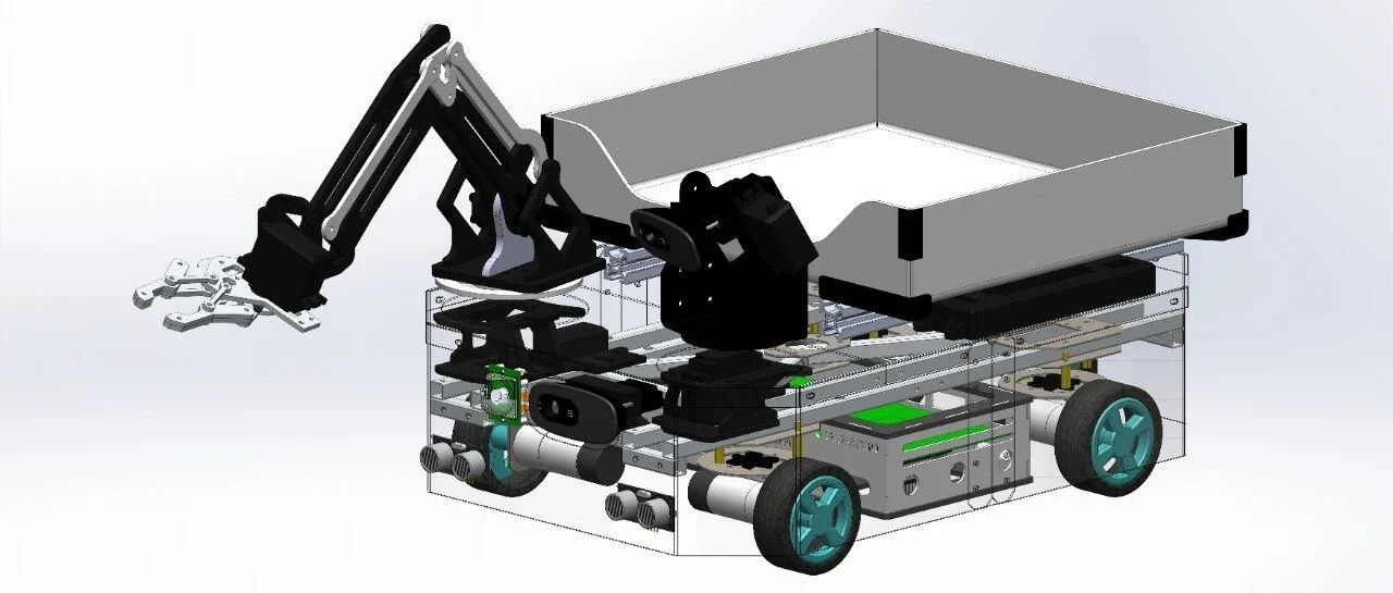 【工程机械】Modular Transpoter Robot机械臂小车3D图纸 STEP格式