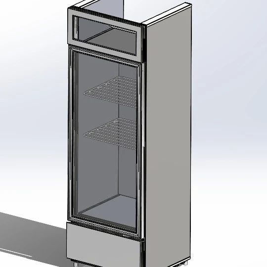 【工程机械】保鲜保温展示柜 板块式展示柜3D数模图纸 Solidworks设计