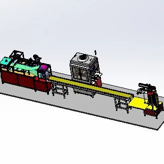 【非标数模】塑胶PPR管弯头包装生产线3D数模图纸 Solidworks17设计