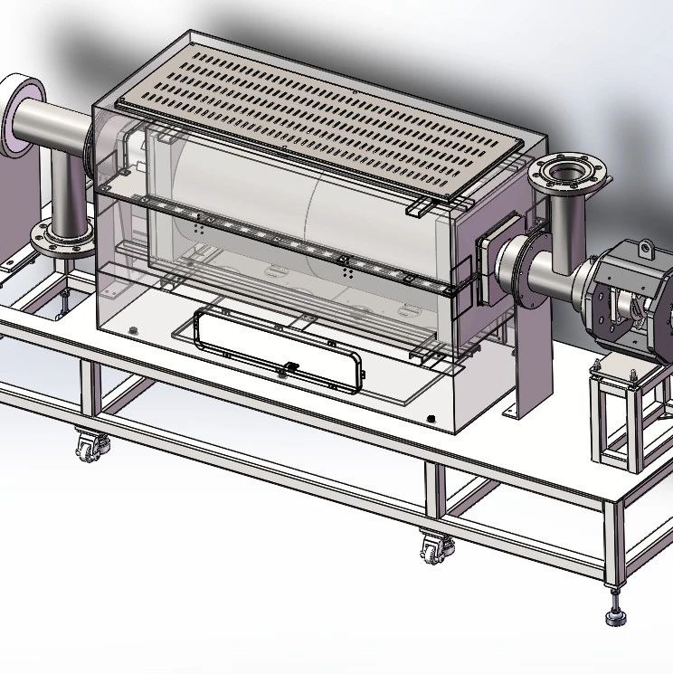 【工程机械】碳酸钙粉体传输搅拌反应器3D数模图纸 Solidworks19设计