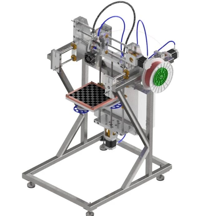 【工程机械】3d printer 3D打印机模型3D图纸 INVENTOR设计