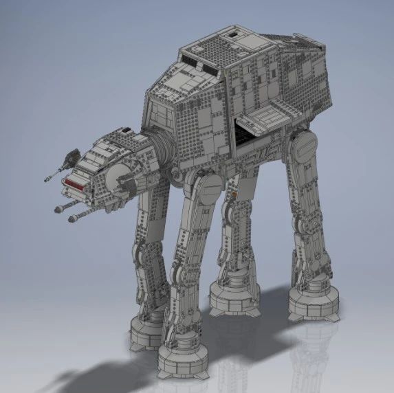 【机器人】UCS AT-AT (75313) 星战装甲载具拼装模型3D图纸 INVENTOR设计