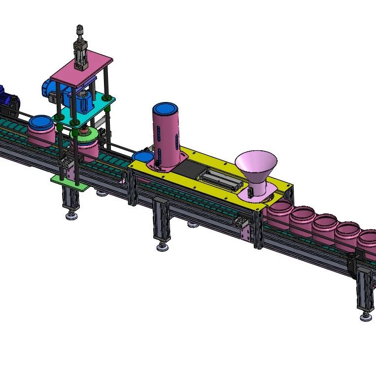 【非标数模】样品瓶包装机3D数模图纸 Solidworks设计 附step