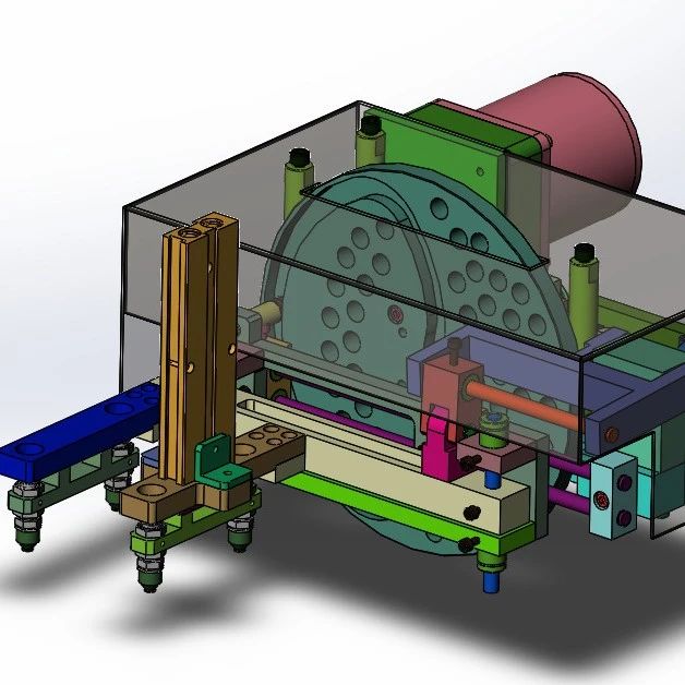 【非标数模】凸轮式高速取料机构3D数模图纸 Solidworks设计 附x_t