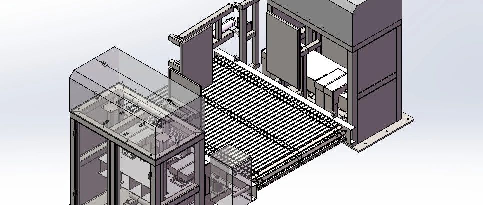 【非标数模】称重功能重载型板链线3D数模图纸 Solidworks19设计 附STEP