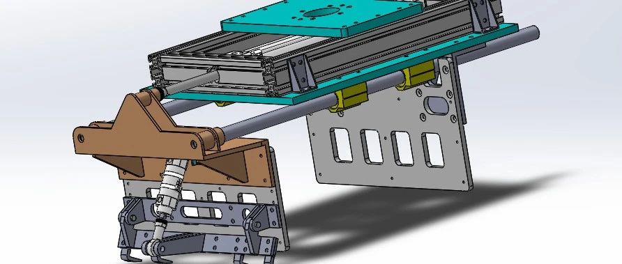 【工程机械】码垛夹爪3D数模图纸 Solidworks设计