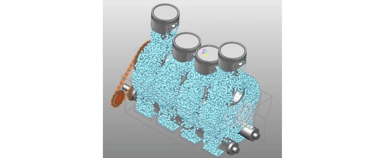 Particleworks和RecurDyn联合仿真案例-发动机润滑