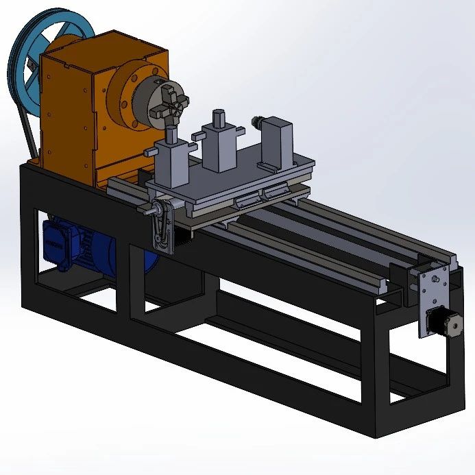 【工程机械】My Cnc Lathe DAG Mod数控车床结构模块3D数模图纸