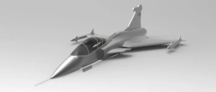 【飞行模型】Falcon F16战斗隼战斗机简易模型3D图纸 Solidworks设计