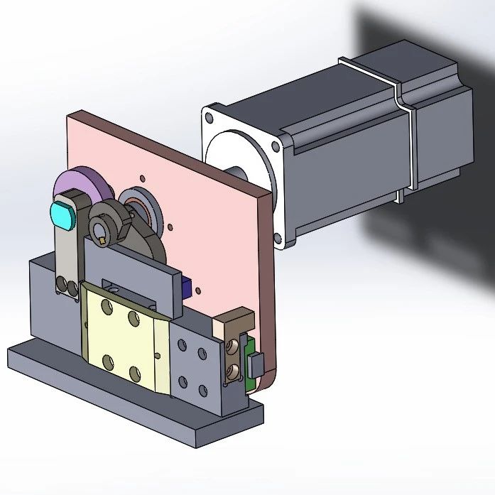 【非标数模】凸轮送料机构3D图纸 Solidworks设计 附STEP