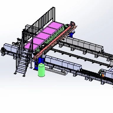 【工程机械】钣金件两层焊接设备3D数模图纸 Solidworks18设计