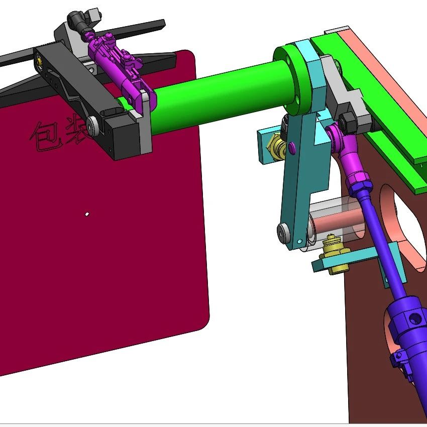 【非标数模】包装袋抓取机构3D数模图纸 Solidworks设计 附STEP