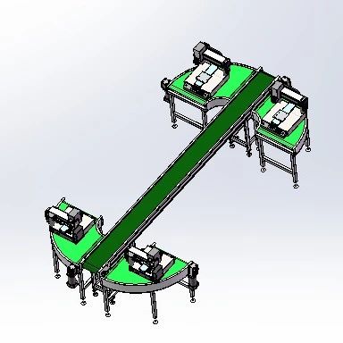 【工程机械】三坐标激光点焊机产线3D数模图纸 Solidworks17设计