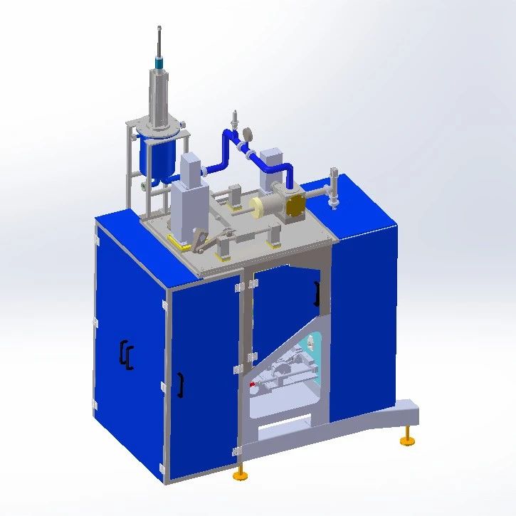 【非标数模】馅料小袋人造黄油机3D数模图纸 Solidworks18设计