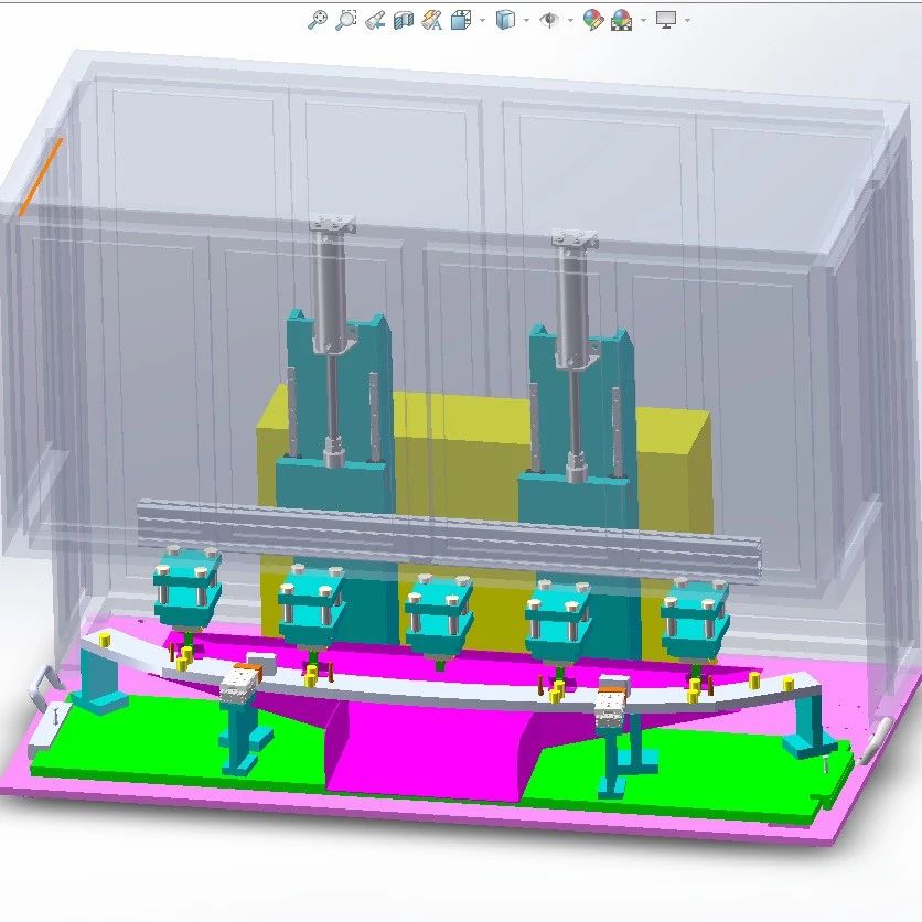 【工程机械】汽车灯切水口设备3D数模图纸 x_t格式