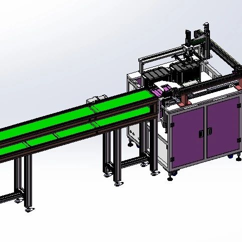 【非标数模】自动转板机3D数模图纸 Solidworks17设计