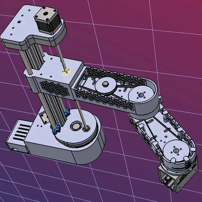 【机器人】SCARA机器人的替代模型3D图纸 STP格式