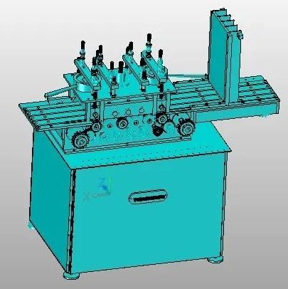 【工程机械】自动矫直机3D模型图纸 STEP格式