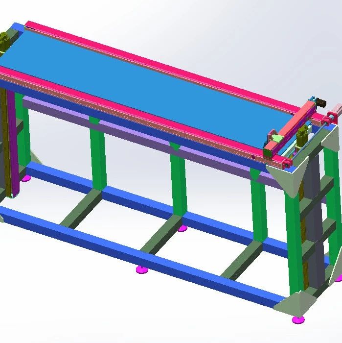 【工程机械】龙门焊接机3D模型图纸 x_t格式