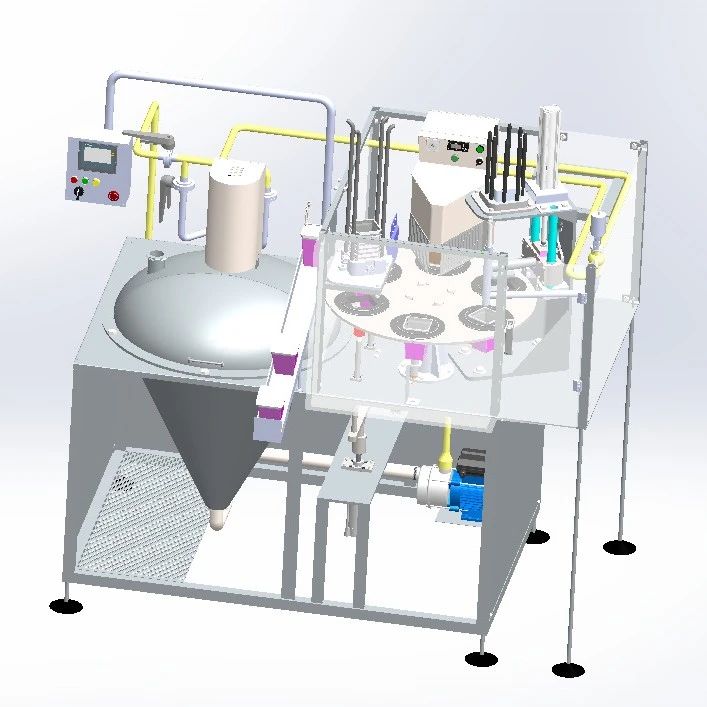 【非标数模】定量旋转包装机3D数模图纸 Solidworks设计