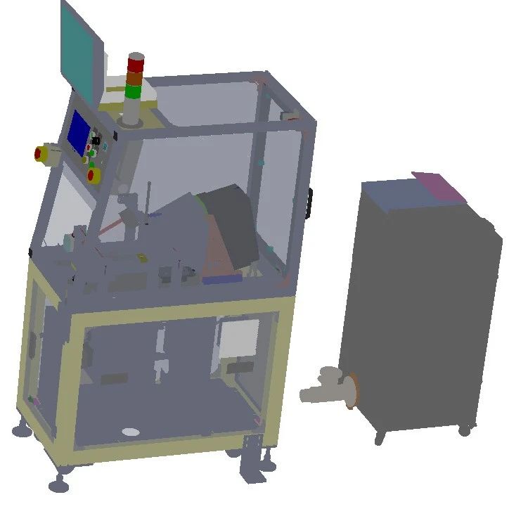 【非标数模】二维码激光刻印机3D数模图纸 Solidworks设计