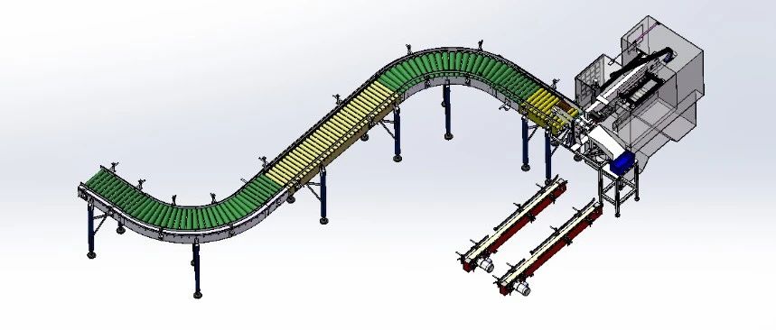 【工程机械】自带行架取料数控加工中心3D数模图纸 Solidworks17设计