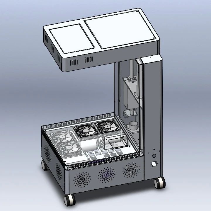 【工程机械】艾灸仪3D数模图纸 Solidworks18设计