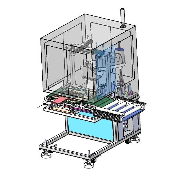 【非标数模】贴膜检测设备3D数模图纸 Solidworks17设计