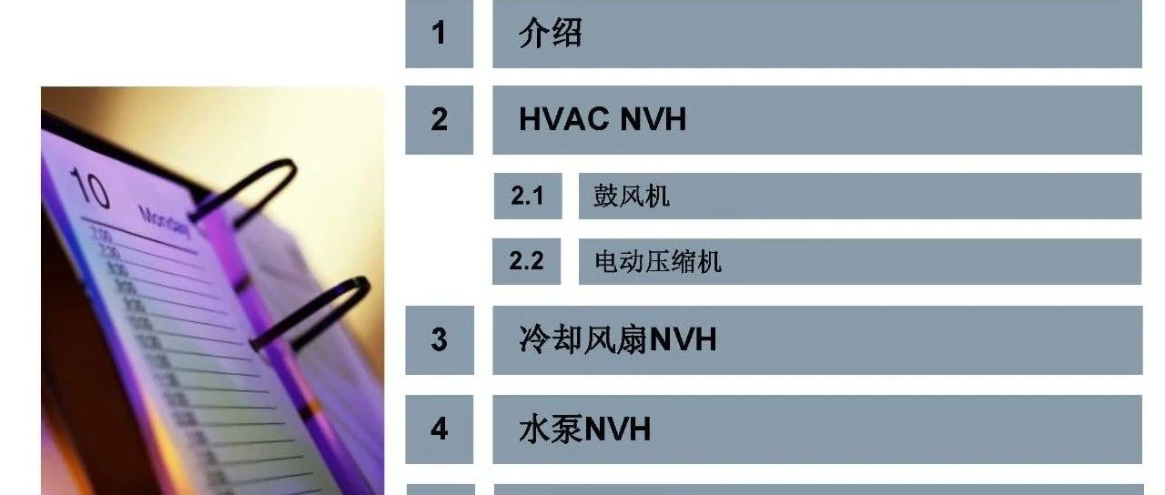 HVAC和附件NVH