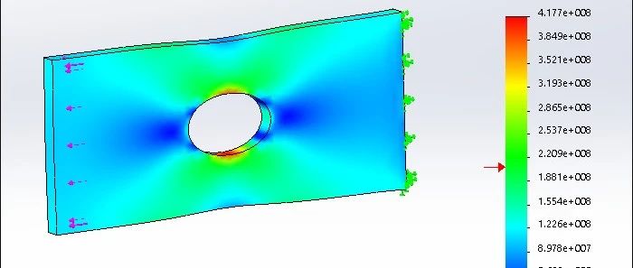 SolidWorks Simulation 有限元分析入门教程（1）：带孔平板