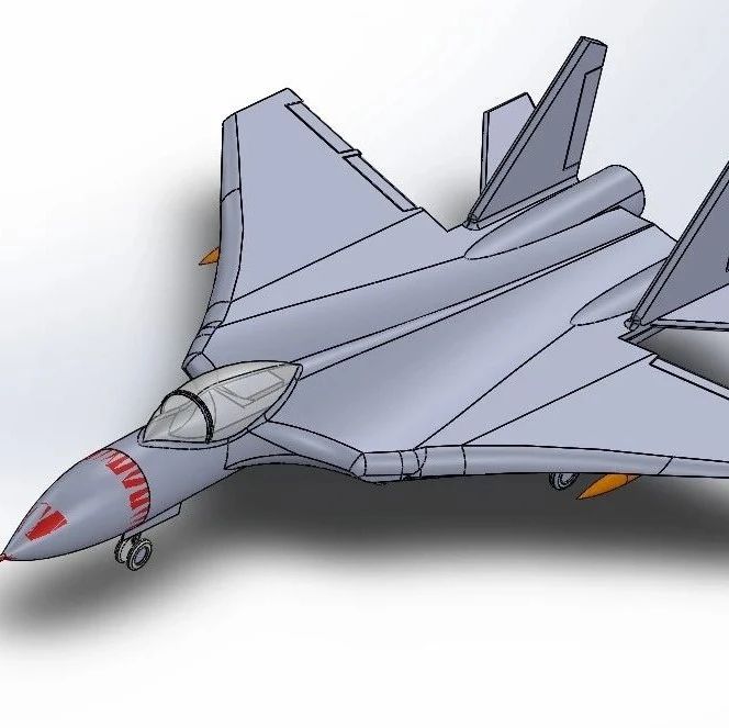 【飞行模型】mig-29-fulcrum米格29战斗机模型3D图纸 Solidworks设计