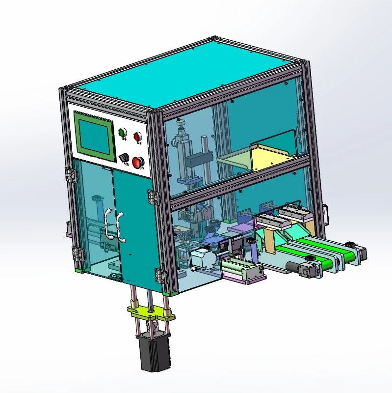 【非标数模】自动振摆检测设备3D数模图纸 Solidworks16设计