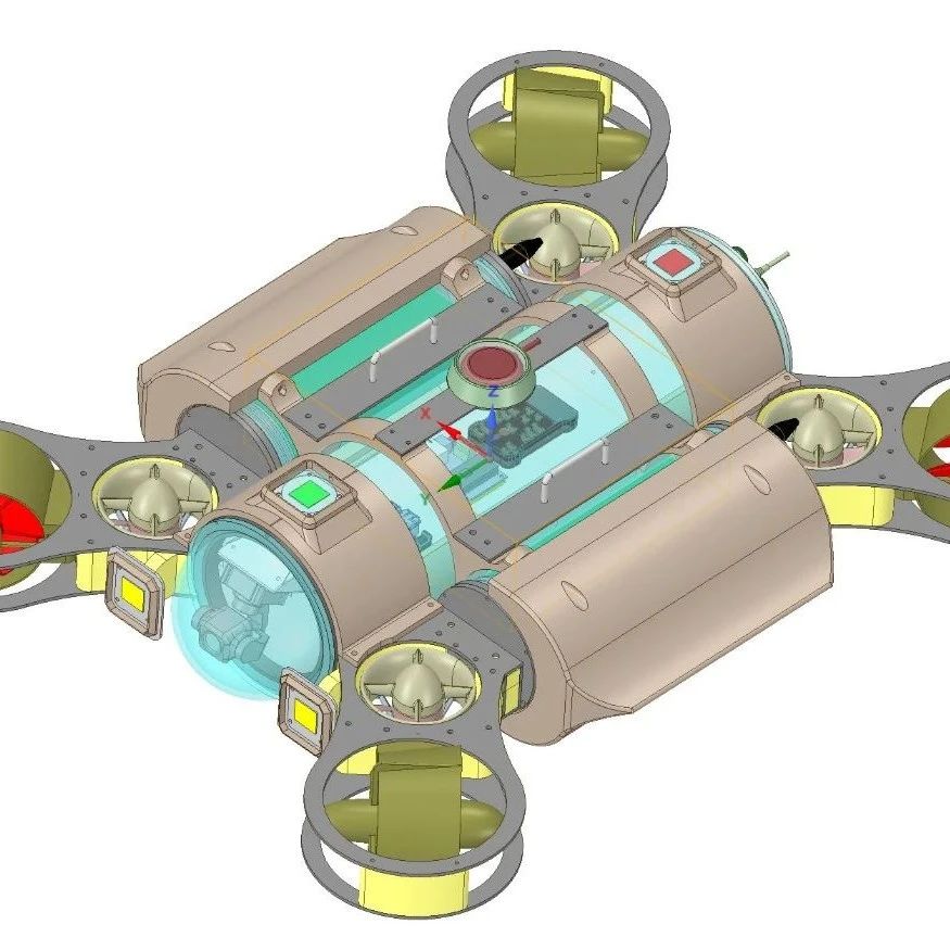 【海洋船舶】ROV STAR MkII水下机器人3D数模图纸 STP格式